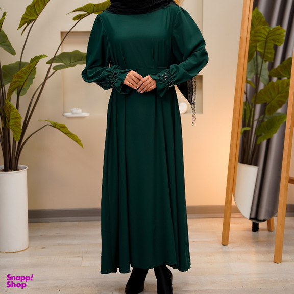 مانتو عبایی زنانه کد 331 رنگ سبز