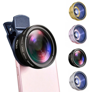 لنز دوربین گوشی موبایل تیراکس مدل Apexel 0.45X Wide-Angle And 12.5X Macro Lens بسته 2 عددی
