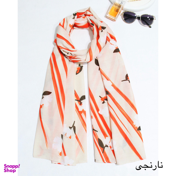 شال زنانه آنالیا مدل نخی خنک تابستانه گل ریز کد a-7085