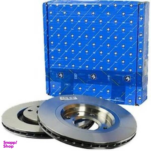 دیسک ترمز چرخ جلو خودرو ایساکو کد 0670201 مناسب پژو 206 تیپ 2 بسته 2 عددی