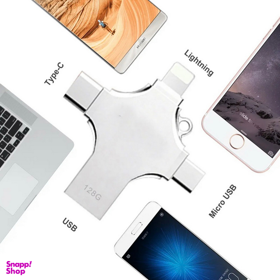فلش مموری و مبدل چندکاره وای-دیسک مدل i-Flash Device HD ظرفیت 128 گیگابایت