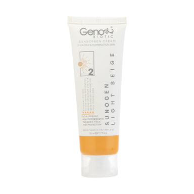 کرم ضد آفتاب رنگی ژنوبایوتیک با SPF50 شماره 2