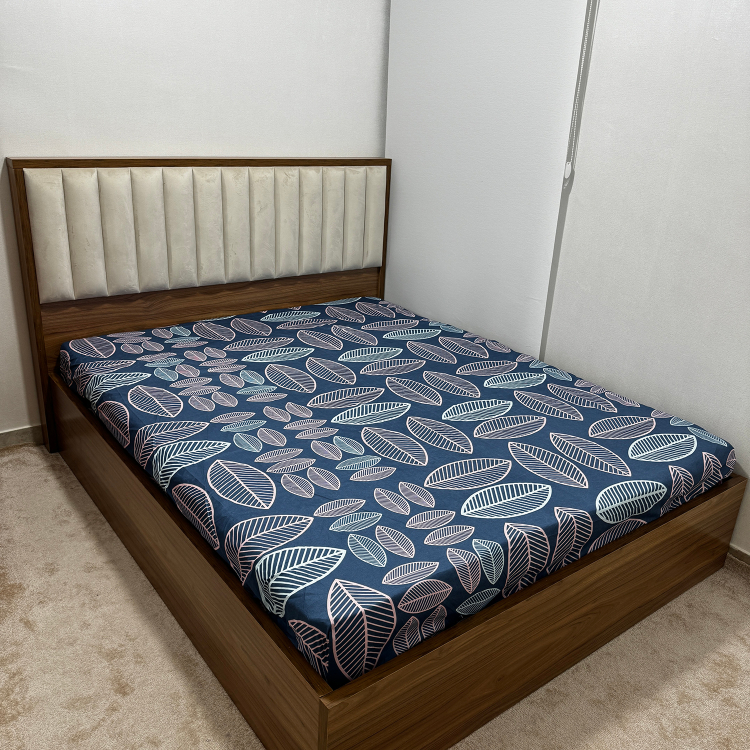 ملحفه 2 نفره ناتوسا مدل کشدار ماکائو سایز 180×200 سانتی متر