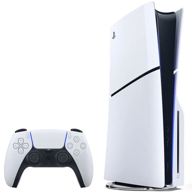 کنسول بازی سونی مدل PlayStation 5 Slim Digital Edition ظرفیت 1 ترابایت ریجن 2016A اروپا به همراه دسته اضافه