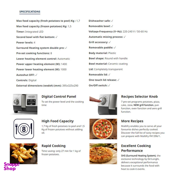 هواپز 3.5 لیتر دلونگی مدل FH1396/1 EX1