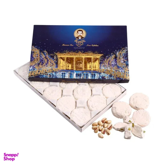 گز آردی با 42 درصد مغز پسته کرمانی وزن 450 گرم