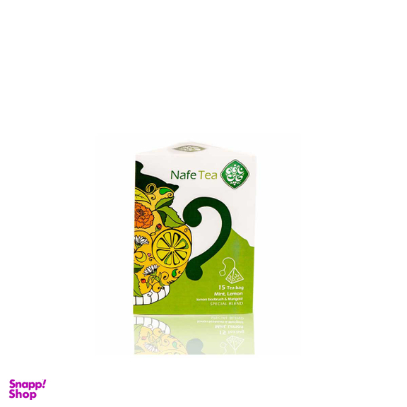 دمنوش نعنا و لیمو ارگانیک نافه بسته ۱۵ عددی