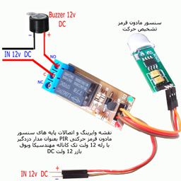 سنسور تشخیص حرکت مهندسیکا مدل SR505-12V