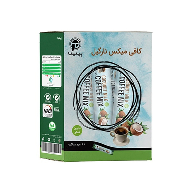 کافی میکس نارگیل پپتینا بسته ۱۰ عددی