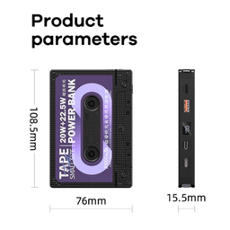 پاوربانک ریمکس مدل Tape RPP-533 ظرفیت 10000 میلی‌ آمپر ساعت