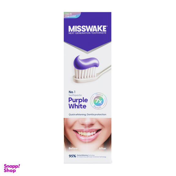 خمیر دندان میسویک مدل Purple White حجم 75 میلی لیتر
