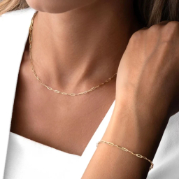 زنجیر طلا 18 عیار زنانه دیانا مدل هرمس لایت کد 34