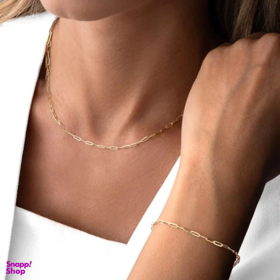 زنجیر طلا 18 عیار زنانه دیانا مدل هرمس لایت کد 34