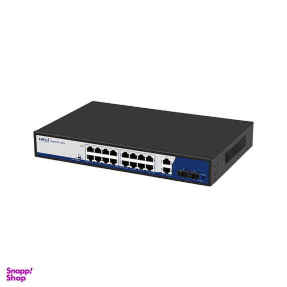 سوئیچ شبکه 16 پورت اچ آر یو آی مدل HR900-AFG-1622S-300