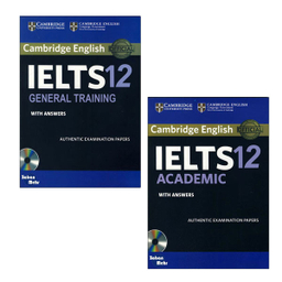 کتاب Cambridge IELTS 12 Academic_General اثر جمعی از نویسندگان انتشارات زبان مهر مجموعه 2 جلدی
