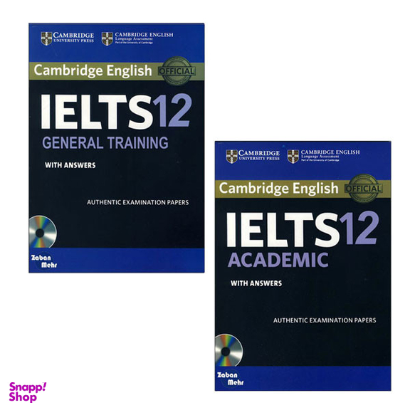 کتاب Cambridge IELTS 12 Academic_General اثر جمعی از نویسندگان انتشارات زبان مهر مجموعه 2 جلدی
