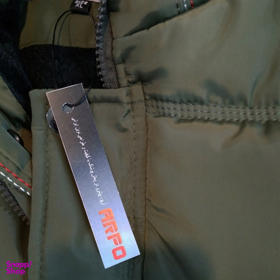 کاپشن مردانه مدل 1102 رنگ زیتونی