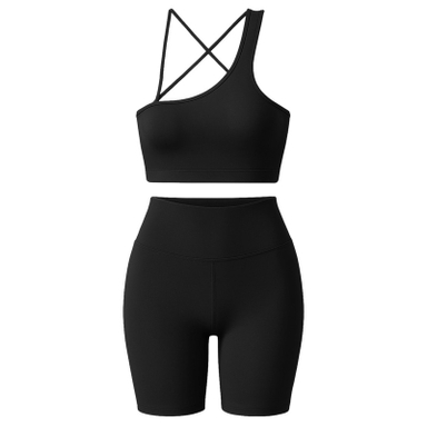 ست نیم تنه و شلوارک ورزشی زنانه ماییلدا مدل 5409-7106