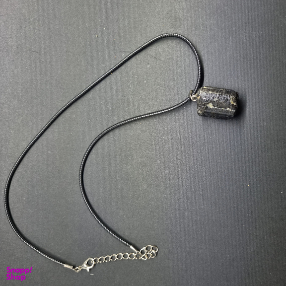 گردنبند سنگ تورمالین سیاه کد 78