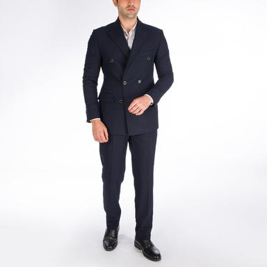 ست کت و شلوار مردانه آیکت کد 02 رنگ سرمه ای