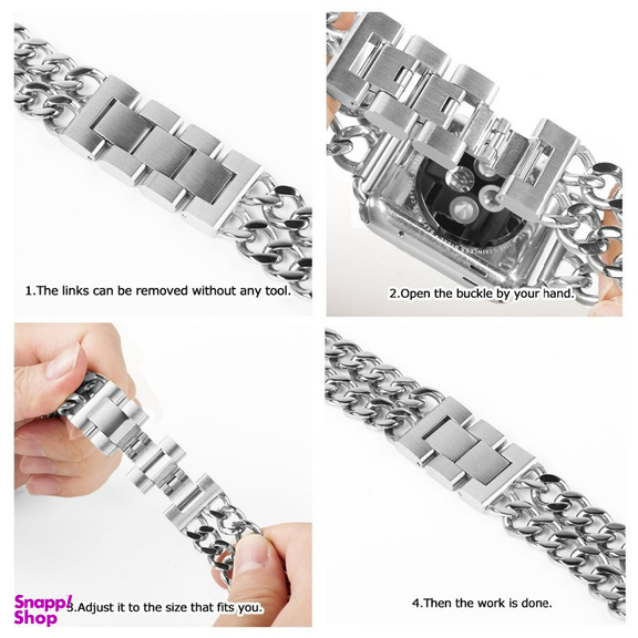 بند اپیکوی مدل Cartier Loop مناسب برای اپل واچ سری 1/2/3/4/5/6/7/8/SE/Ultra سایز 42/44/45/49 میلی متری