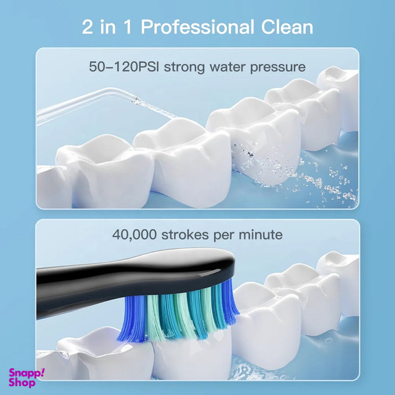 دستگاه شست و شوی دهان و دندان بیتوی به همراه مسواک برقی مدل C2 + D2