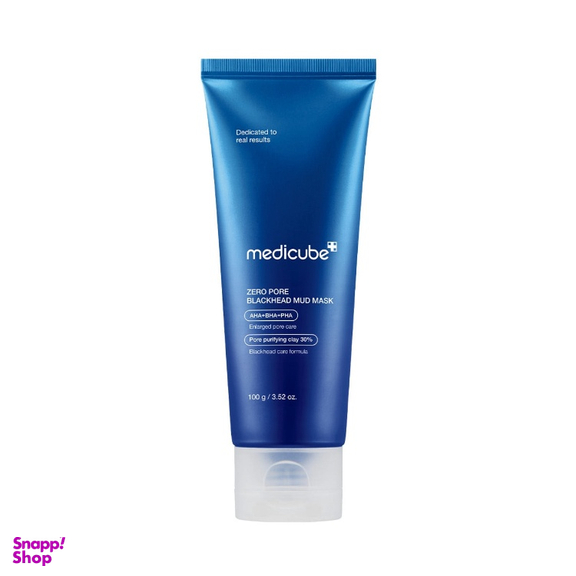 ماسک پاکسازی کننده منافذ و جوش سرسیاه صورت مدی کیوب مدل خاک رس حجم 100 میلی لیتر