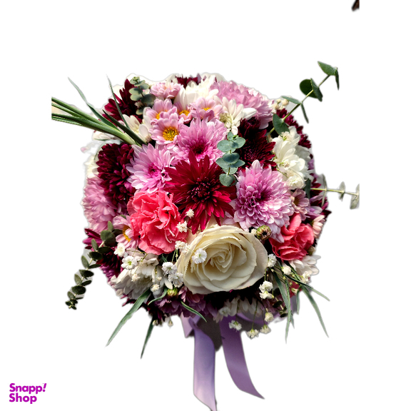 باکس گل طبیعی چرم نارگل مدل داوودی کد 2080