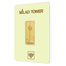 شمش طلا 24 عیار طلای محمد مدل برج میلاد کد SM900