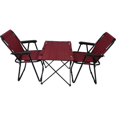 ست میز و صندلی سفری تاشو کد K007 مجموعه 3 عددی به همراه کاور