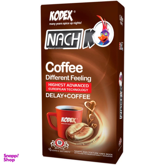 کاندوم ناچ کدکس مدل Coffee بسته 12 عددی
