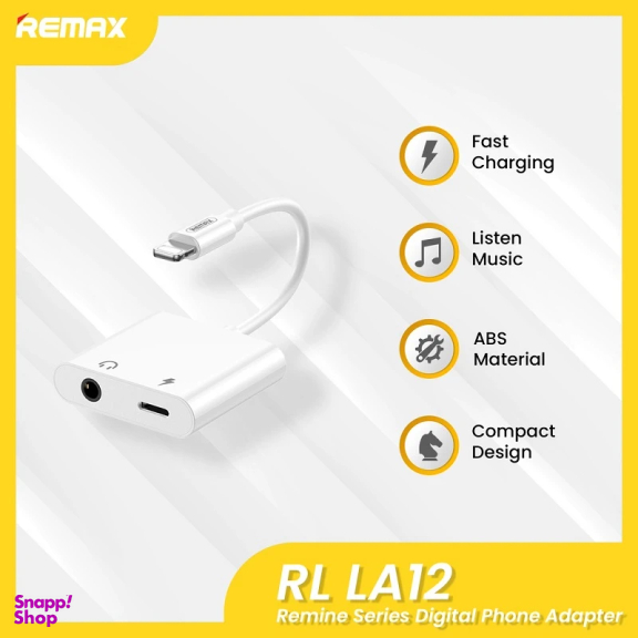 مبدل لایتنینگ به AUX و لایتنینگ ریمکس مدل LA12