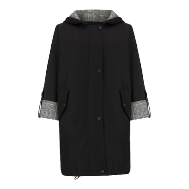 بارانی زنانه السانا مدل فرانه کد 231401 رنگ مشکی