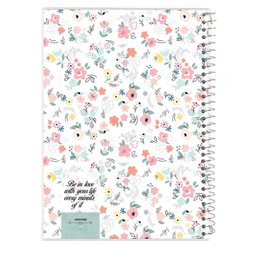 دفتر مشق 40 برگ مکث نوت طرح گل کد 9422