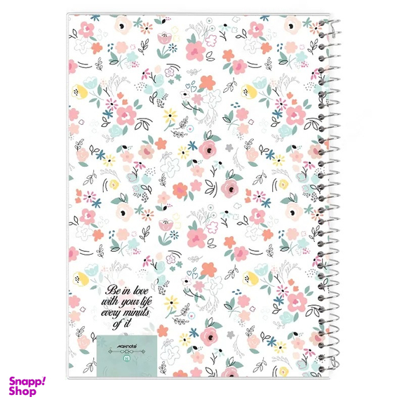 دفتر مشق 40 برگ مکث نوت طرح گل کد 9422