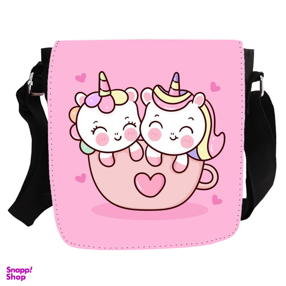 کیف رودوشی دخترانه مدل گربه های عاشق کد KD-2145