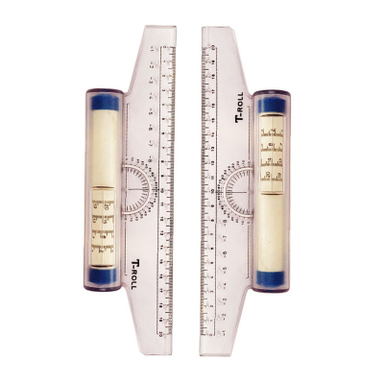 خط کش 20 سانتی متری مدل T-Roll مجموعه دو عددی