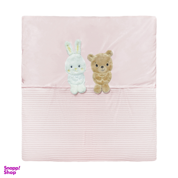 سرویس خواب 3 تکه نوزاد پینک بلو طرح خرس و خرگوش