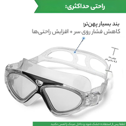عینک شنا اکوا پرو مدل X5