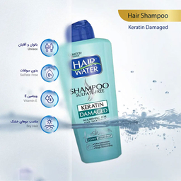شامپو مو ترمیم کننده کامان مدل Keratin حجم 400 میلی‌ لیتر