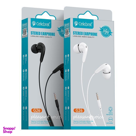 هندزفری باسیم سلبریت مدل G26 طول 1 متر