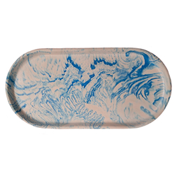 سینی مدل بیضی طرح ماربل کد 10