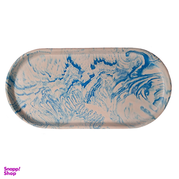 سینی مدل بیضی طرح ماربل کد 10