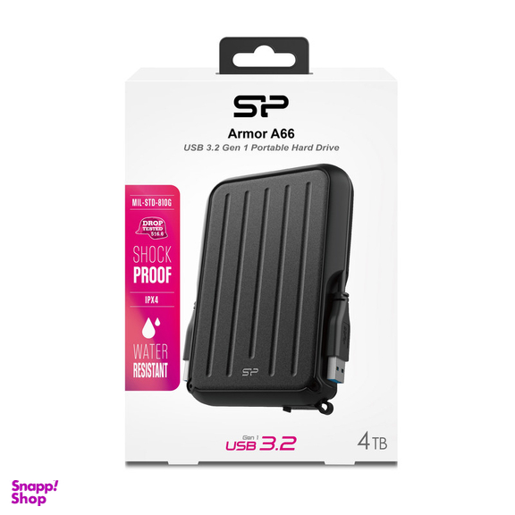هارد اکسترنال سیلیکون پاور مدل Armor A66 ظرفیت 4 ترابایت
