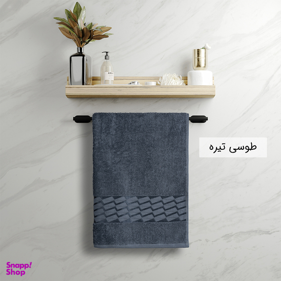 حوله حمام بهباف آذر طرح آرام سایز 100×155 سانتی متر