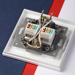 پریز شبکه دو پورت خیام الکتریک مدل آرام