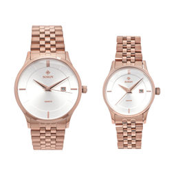 ست ساعت مچی عقربه ای زنانه و مردانه سورین مدل GL1015B-SR03S