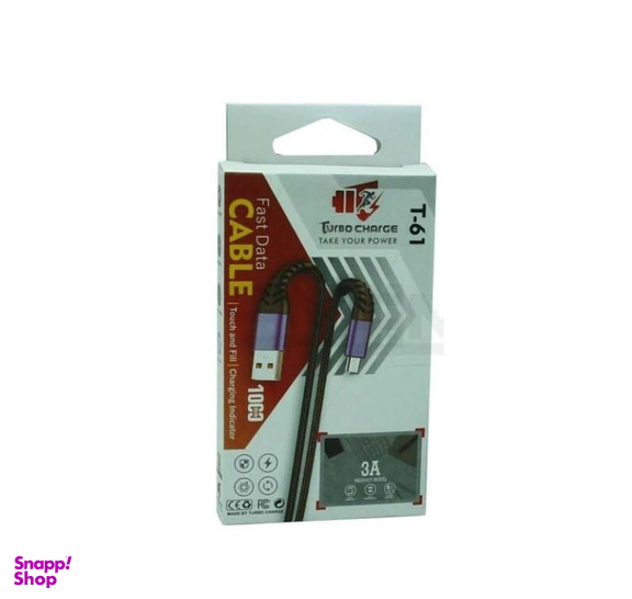 کابل شارژر مدل Turbo Charge T-61 مناسب برای آیفون