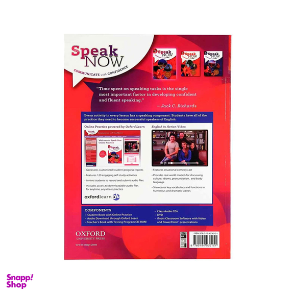 کتاب Speak Now 1 اثر Jack C.Richard and David Bohlke انتشارات آکسفورد