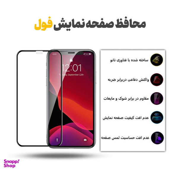 محافظ صفحه نمایش شهر گلس مدل FULSLSH مناسب iPhone 13 Pro Max / iPhone 14 Plus